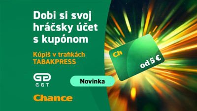 Jednoduché dobitie, viac možností. Dobíjacie kupóny CHANCE teraz v predaji.